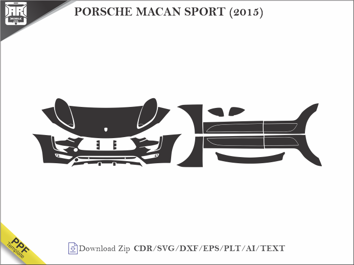 PORSCHE MACAN SPORT (2015) Car PPF Template