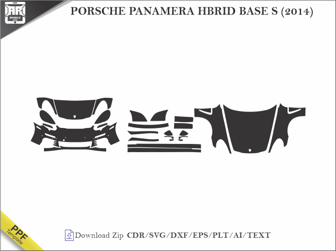 PORSCHE PANAMERA HBRID BASE S (2014) Car PPF Template