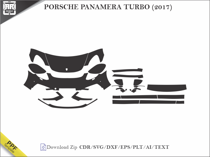 PORSCHE PANAMERA TURBO (2017) Car PPF Template