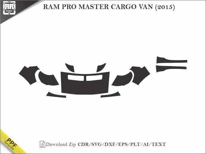 RAM PRO MASTER CARGO VAN (2015) Car PPF Template