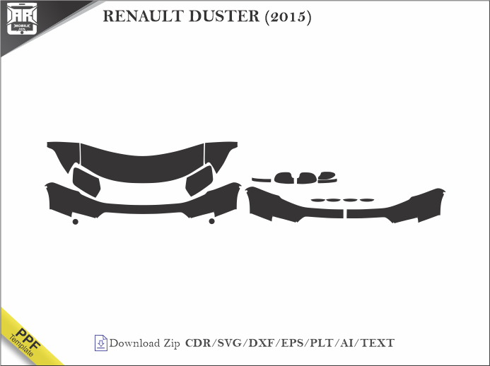 RENAULT DUSTER (2015) Car PPF Template