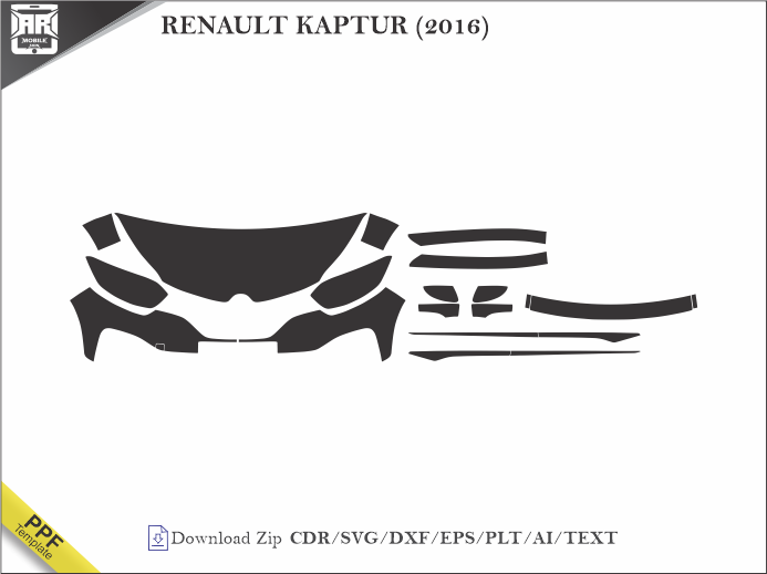 RENAULT KAPTUR (2016) Car PPF Template