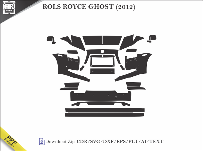 ROLS ROYCE GHOST (2012) Car PPF Template
