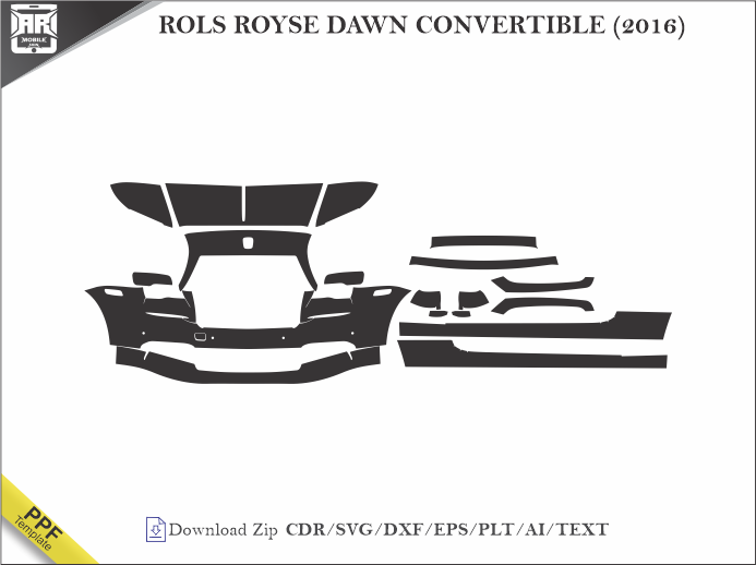 ROLS ROYSE DAWN CONVERTIBLE (2016) Car PPF Template