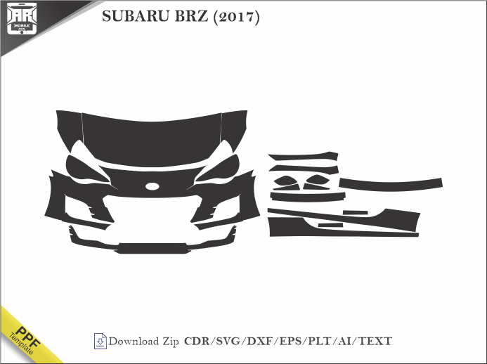 SUBARU BRZ (2017) Car PPF Template