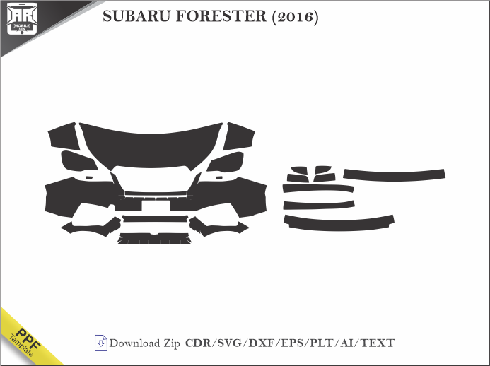 SUBARU FORESTER (2016) Car PPF Template