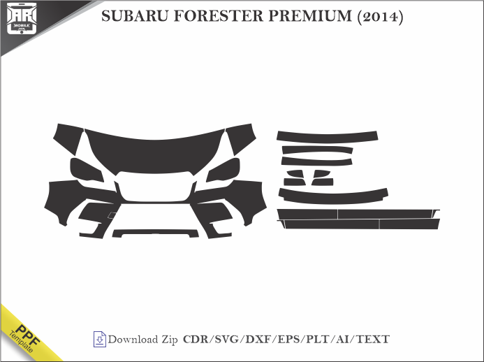 SUBARU FORESTER PREMIUM (2014) Car PPF Template