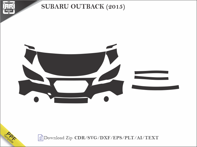 SUBARU OUTBACK (2015) Car PPF Template