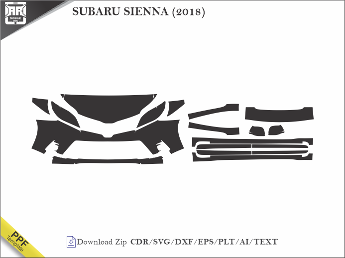 SUBARU SIENNA (2018) Car PPF Template