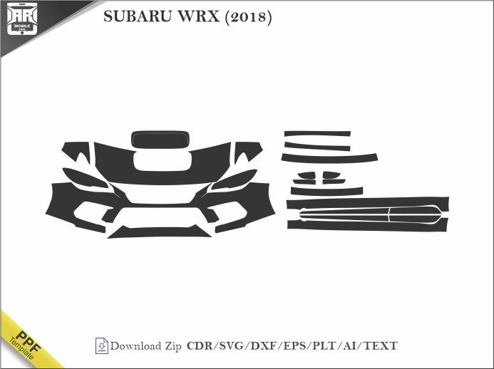 SUBARU WRX (2018) Car PPF Template