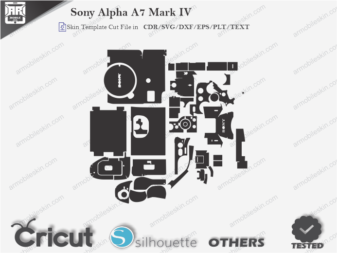 Sony Alpha A7 Mark IV Skin Wrap Template Vector