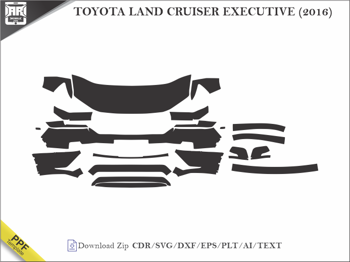 TOYOTA LAND CRUISER EXECUTIVE (2016) Car PPF Template