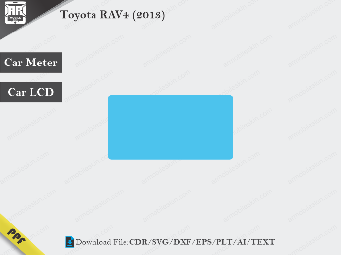 Toyota RAV4 (2013) Car Screen Wrap Cutting Template