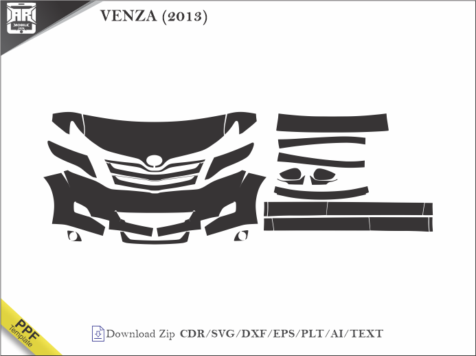 VENZA (2013) Car PPF Template