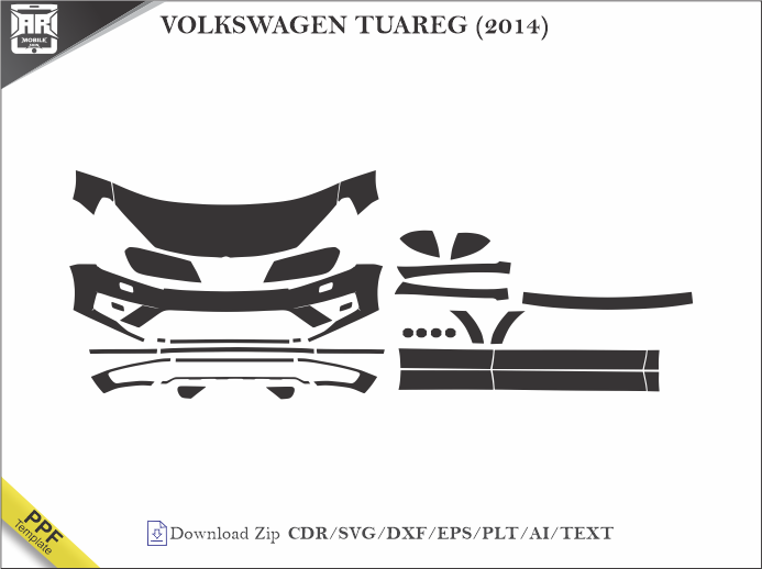 VOLKSWAGEN TUAREG (2014) Car PPF Template