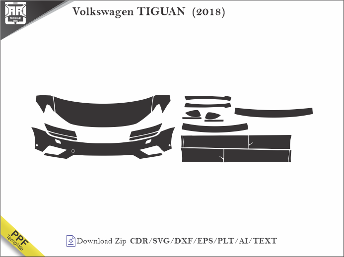 Volkswagen TIGUAN (2018) Car PPF Template