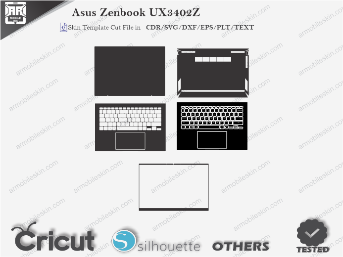 Asus Zenbook UX3402Z Skin Template Vector