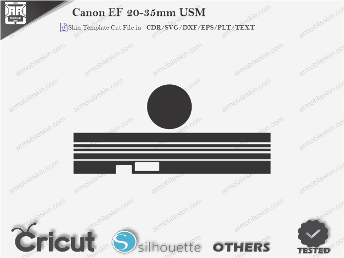 Canon EF 20-35mm USM Skin Template Vector
