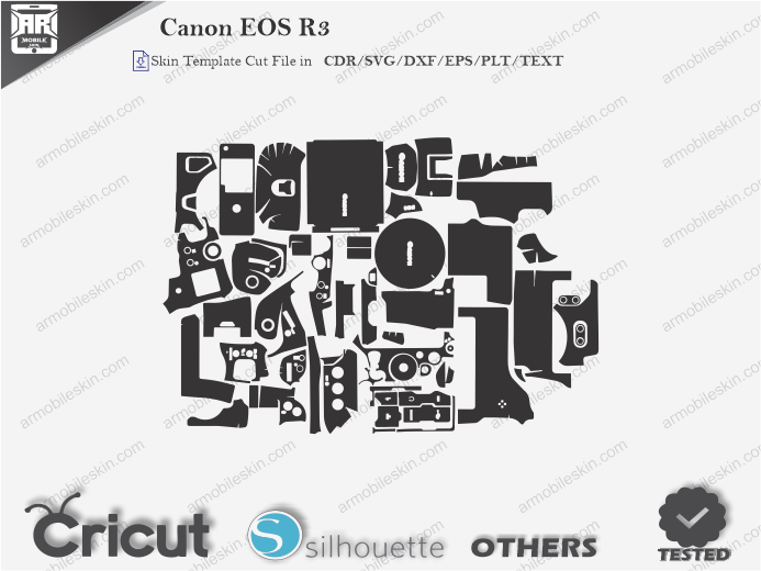 Canon EOS R3 Skin Template Vector