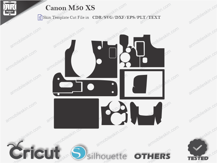 Canon M50 XS Skin Template Vector
