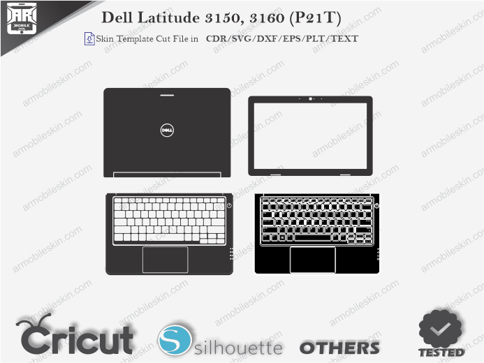 Dell Latitude 3150, 3160 (P21T) Skin Template Vector