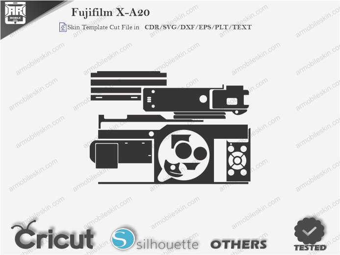 Fujifilm X-A20 Skin Template Vector