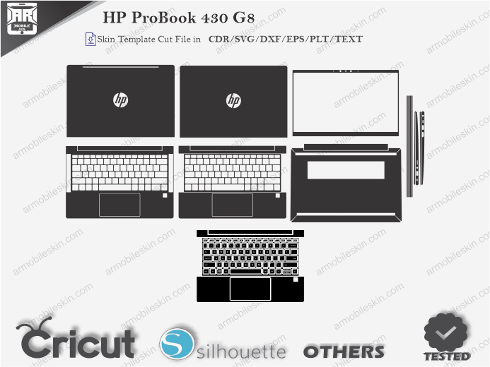 HP ProBook 430 G8 Skin Template Vector