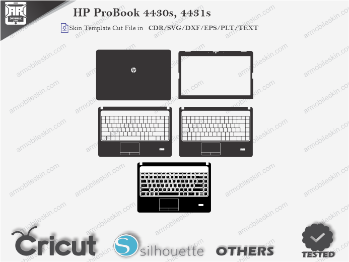 HP ProBook 4430s, 4431s Skin Template Vector