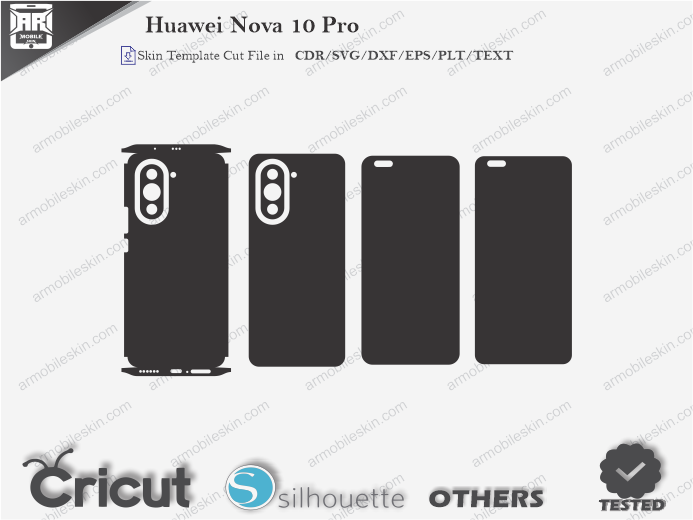 Huawei Nova 10 Pro Skin Template Vector