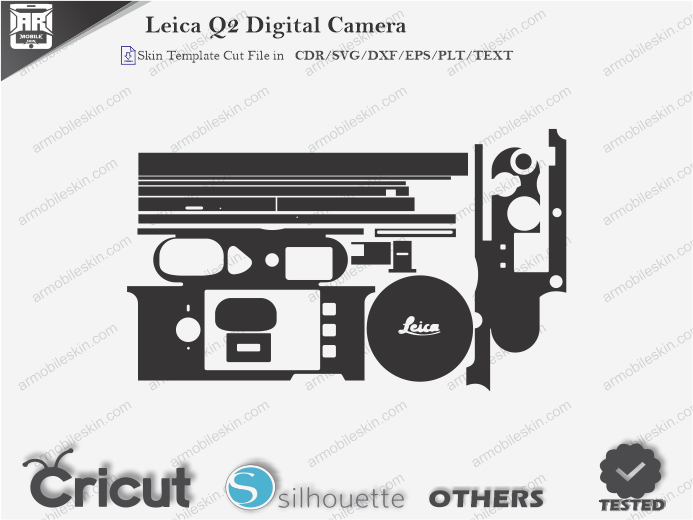 Leica Q2 Digital Camera Skin Template Vector