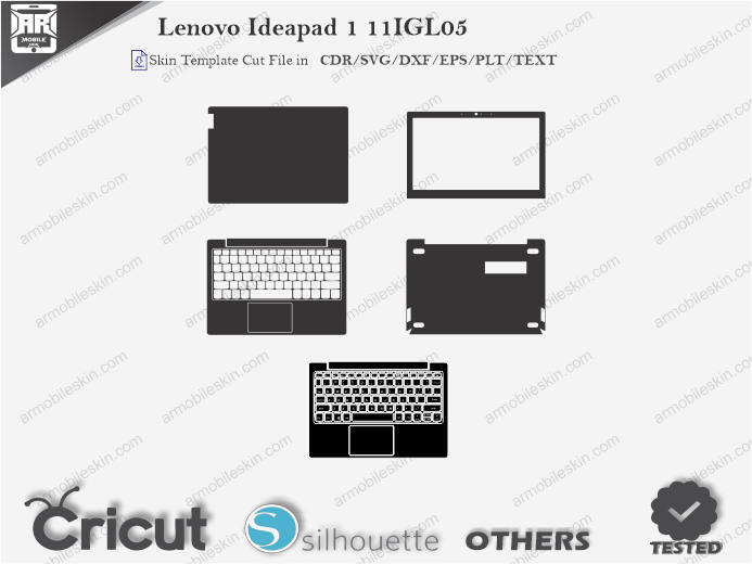 Lenovo Ideapad 1 11IGL05 Skin Template Vector