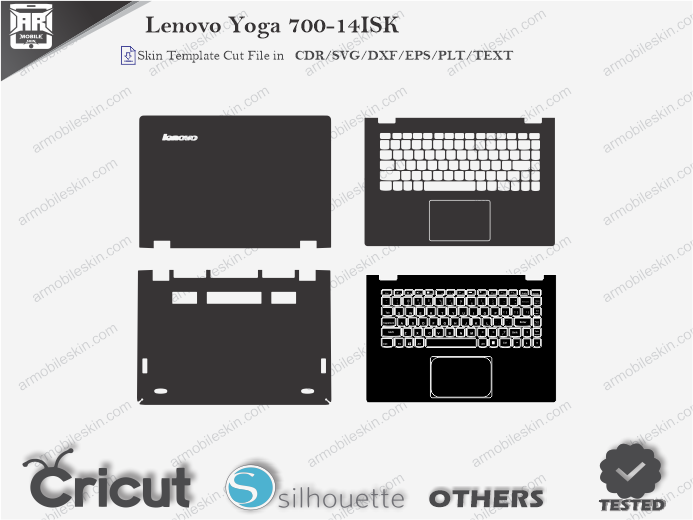 Lenovo Yoga 700-14ISK Skin Template Vector