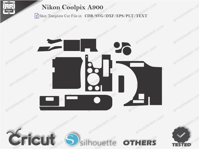 Nikon Coolpix A900 Skin Template Vector