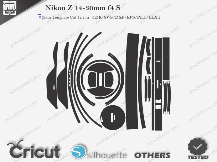 Nikon Z 14-30mm f4 S Skin Template Vector