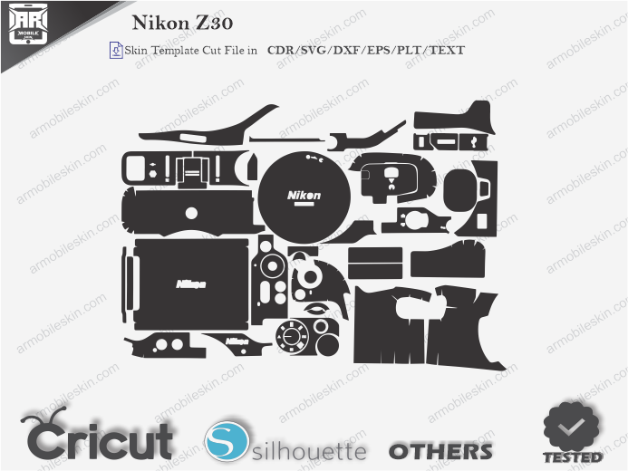 Nikon Z30 Skin Template Vector