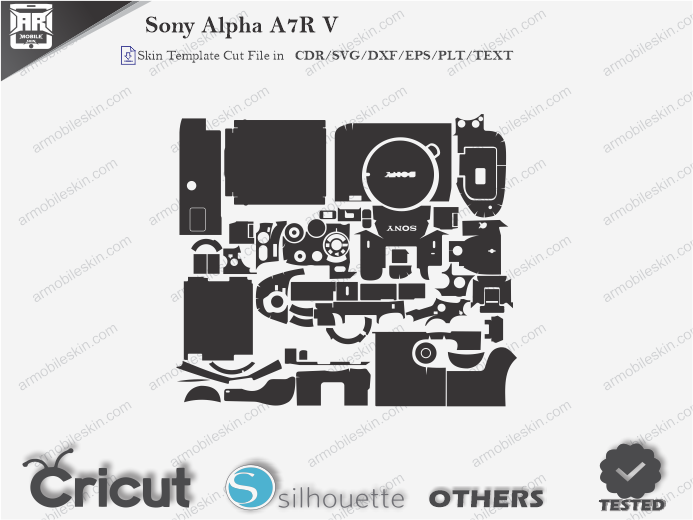 Sony Alpha A7R V Skin Template Vector