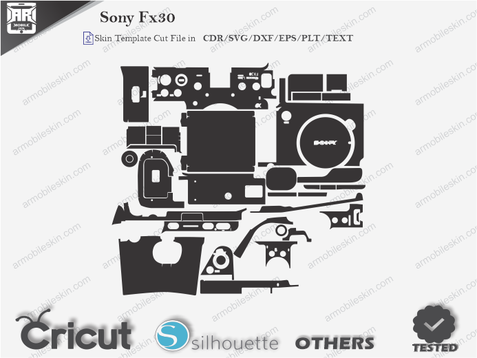 Sony FX30 Skin Template Vector
