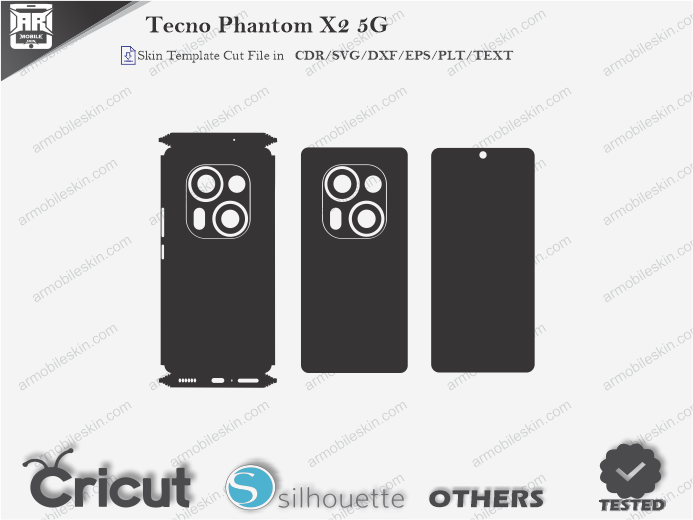 Tecno Phantom X2 5G Skin Template Vector