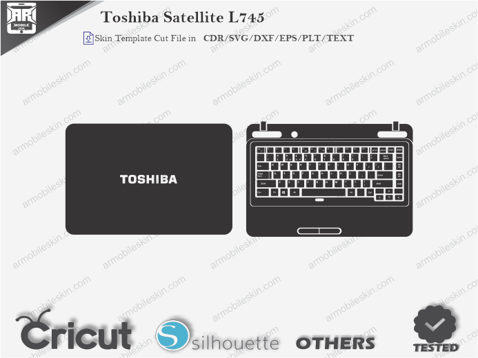 Toshiba Satellite L745 Skin Template Vector