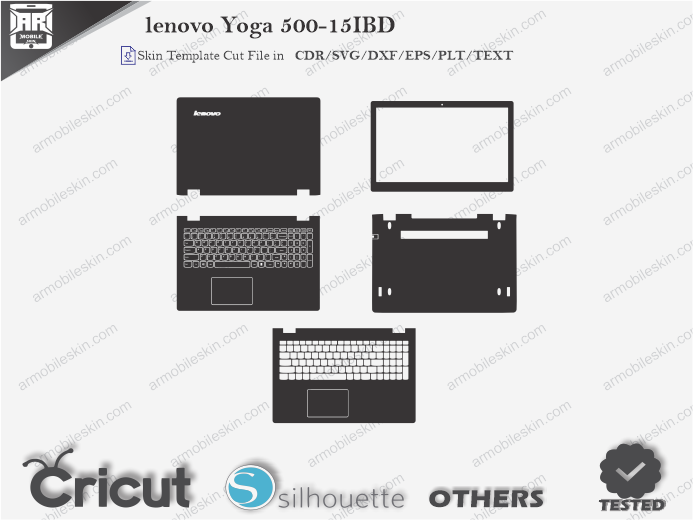 Lenovo Yoga 500-15IBD Skin Template Vector