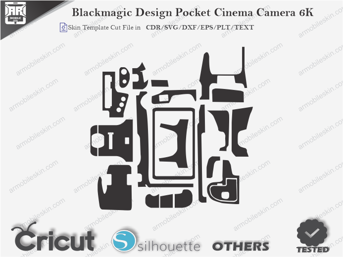 Blackmagic Design Pocket Cinema Camera 6K Skin Template Vector