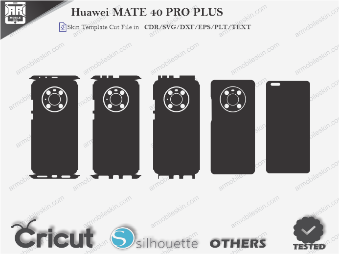 Huawei MATE 40 PRO PLUS Skin Template Vector