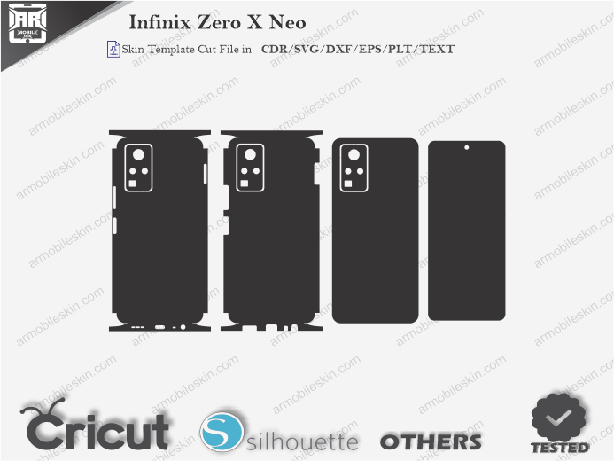 Infinix Zero X Neo Skin Template Vector