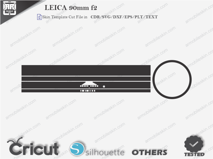 LEICA 90mm f2 Skin Template Vector