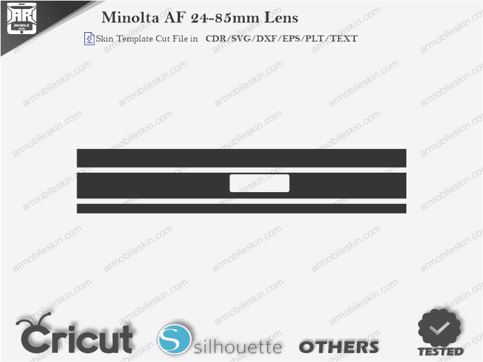Minolta AF 24-85mm Lens Skin Template Vector