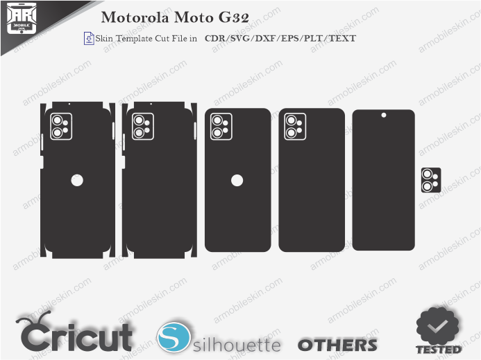 Motorola Moto G32 Skin Template Vector