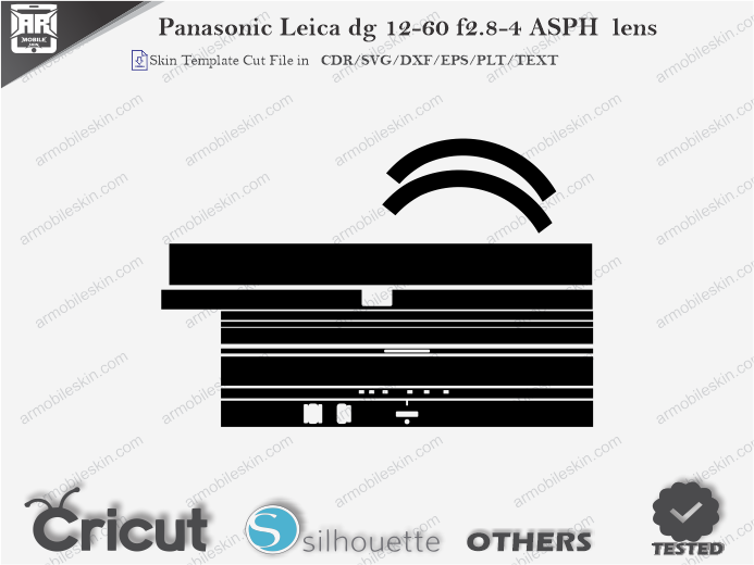 Panasonic Leica dg 12-60 f2.8-4 ASPH lens Skin Template Vector