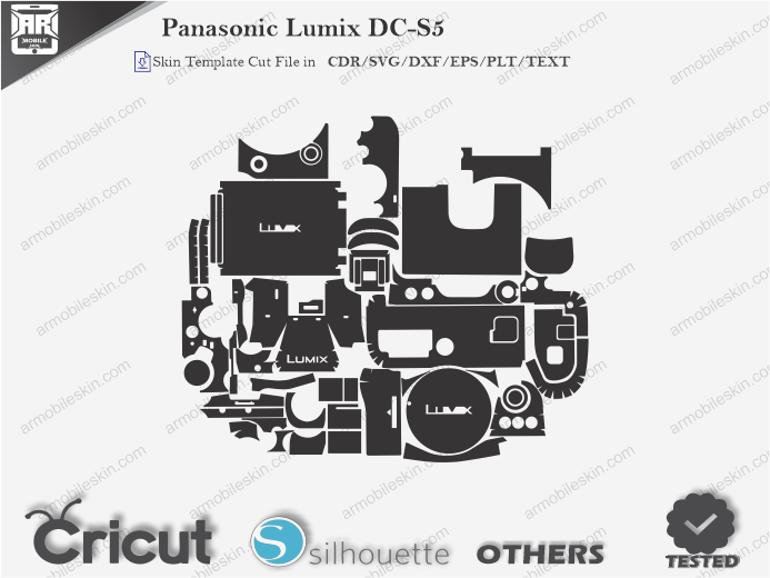 Panasonic Lumix DC-S5 Skin Template Vector