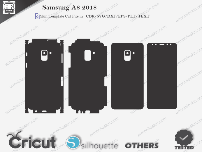 Samsung A8 2018 Skin Template Vector