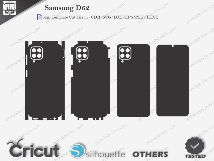 Samsung D62 Skin Template Vector